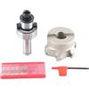 BSTiltion Kit per mandrino a pinza di precisione C20 FMB27 e taglierina per flauto BAP400R-80-27-6 per operazioni avanzate di fresatura CNC (C20-FMB27+80 testa di taglio+grana coltello 1604APMT (6)
