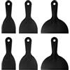 QUARKZMAN Set di Raschietti per Stucco 6 Pezzi 3/4/6 Pollici Nero