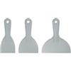 QUARKZMAN Set di 3 Raschietti per Stucco 3/4/6 Plastica Grigio