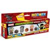 CICABOOM Marvel Boomez Mystery Hero Special Pack - 4 Action Figure Supereroi Marvel + Dado e Carta da Gioco - 3 Personaggi Wave 2 + 1 Personaggio Misterioso Wave 1 - Idea Regalo Bambini