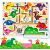Commodum Labirinto Magnetico Giochi Montessori, Regalo per Bambini 3 4 5 6 Anni | Giochi Montessori Bambini, Colori e Numeri Gioco di Abbinamento, Puzzle Bambini, Dinosauro Gioco Bambini, Regalo per Bambini