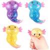 YBFBSJK Axolotl Giocattoli Di Stress 3 Pezzi Axolotl Sugar Squeeze Giocattolo Con Glitter Axolotl Stress Relief Squishy Ball Squeeze Toy Glitter Axolotl Giocattoli Adorabili Per Kids & Adults Party