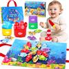 SACBRZZ Giochi Bambini 1 Anno, 22 Pezzi Pesca Morbidi, Giochi Montessori 1 Anno Regalo Bambino, con 15 Pesci, Interattivi Educativo Gioco Bambino 1 2 3 Regali per Compleanno Natale