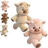 FRSADW Pupazzo Che Corre, Peluche Che Corre, Peluche Morbido E Coccoloso Per Uomo E Donna, Peluche raffigurante una mucca pelosa in corsa (2pc-A)