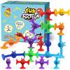 KAHEIGN 76 Pezzi Giochi a Ventosa Per Bambini, 8 Stili Ventosa Giocattoli Da Costruzione Per Finestre Da Bagno Sensoriale Montessori Per Viaggi Compleanno Natale Festa dei Bambini Regali
