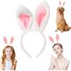 LUYANFX Orecchie da Coniglio Pasquale, Cerchietto Orecchie Coniglio Peluche, Cerchietti Pasqua Capelli Bambina Accessori Cosplay per Matrimonio Festa