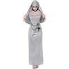 Smiffys Costume Monaca Gotica, Grigio, comprende Tonaca e Copricapo Halloween
