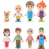 CoComelon WT0047 - Confezione da 8 personaggi (famiglia), multicolore