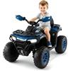 Garvee Quad Elettrico per Bambini 12V, Telecomando, Doppio Motore,Blu Royal