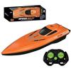 generic Barca RC, 2,4 G, ad alta velocità, con doppio motore, per bambini e adulti, impermeabile, ideale per laghi e piscine (arancione)