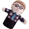 Generico Marionette da dei cartoni animati,Giocattolo di marionette da | Giocattolo confortevole per burattini da in peluche a di cartone animato - Giocattolo educativo precoce con bordi lisci per Natale, comp