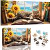 VAIIEYO Gatto Puzzle 1000 Pezzi, Puzzle, Puzzle Adulti Animali, Puzzle Impegnativo e Difficile-Regalo Per Adulti E Bambini Da 14 Anni E Più, 80x41 cm