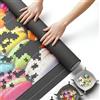 LUPATDY Tappetino Puzzle, Lavabile Antiscivolo Tappetino Puzzle, Portatile Puzzle Roll Mat Antiscivolo Tappetino Puzzle Arrotolabile con 4 Vassoio Ordinamento, Tubo d'Aria e Borsa, Fino a 1500 Pezzi