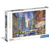 Clementoni - Puzzle 2000 Pezzi per Adulti e Ragazzi, Illustrazione con Paesaggio Urbano Rainy Manhattan, Idea Regalo, Made in Italy, 97,5x66,8 cm, 32086