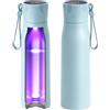 mountop Borraccia termica in acciaio inox con promemoria di sterilizzazione UV e idratazione, ricaricabile USB-C, senza BPA e a prova di perdite, bottiglia d'acqua autopulente, ideale per ufficio, viaggi e