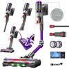 Circlio Aspirapolvere Senza Fili, 600W/58000Pa, Scopa Elettrica Senza Fili 75 Min, Aspirapolvere Senza Filo con LED Touchscreen, Autoportante Anti-Avvolgimento per Tappeti/Pavimenti/Peli Animali