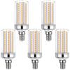 Akynite Lampadina LED E14 16W Luce Fredda 6000K, 2000 Lumen, Equivalente Alogena E14 150W 120W, 360 Gradi, AC 220V, Non Dimmerabile, Lampade LED Mais Attacco e14 per Plafoniera, set di 5