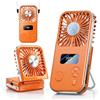 SINOTE'CA Ventilatore Portatile con Piastra Fredda, Pieghevole, USB Ricaricabile, 5 Livelli di Velocità, Ventilatore da Collo e da Tavolo, con Funzione Power Bank
