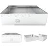 Sallys Telaio da forno - Dimensioni regolabili da 24 x 19 cm a 32 x 46 cm - Altezza 10 cm - Stampo angolare in acciaio inox - con scala - lavabile in lavastoviglie