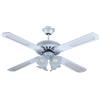 EFFE HOME Country - Ventilatore da soffitto con luce, 4 pale