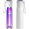 mountop Borraccia termica in acciaio inox con promemoria di sterilizzazione UV e idratazione, ricaricabile USB-C, senza BPA e a prova di perdite, bottiglia d'acqua autopulente, ideale per ufficio, viaggi e