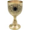 Wailicop Calice vintage in ottone | Calice da vino medievale | Stile Arthur | Vaso antico | Elegante regalo per bar e decorazione della casa