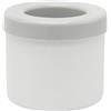 TOP-MAX Stampo per cubetti di ghiaccio a cilindro, stampo in silicone per cubetti di ghiaccio, facile rilascio per congelatore (grigio)