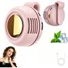 Generic Ventilatore Portatile Ricaricabile - Mini Ventilatore a Clip Senza Pale e Silenzioso - 3 Velocità, Rotazione a 360° - Utilizzo a Mani Libere - Leggero e Ideale per Viaggi e Attività all'Aperto (rosa)