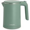 CREATE/KETTLE STUDIO PRO/Bollitore elettrico da 0,6L verde salvia/Controllo della temperatura, funzione di mantenimento del calore, sistema avvolgicavo, spegnimento automatico, 800W