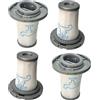 Beaufan Confezione da 4 filtri Compatibile con Rowenta X-Force Flex 8.60 RH96 Serie RH9611 RH9637 RH9638 RH9639 RH9677 RH9678 & X-PERT 6.60 RH68 Serie RH6821 RH6837 6838 RH6878 Cordless Aspirapolvere
