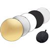 Wiffe Riflettore fotografico pieghevole 5 in 1 con pannello di diffusione argento oro bianco nero per studio fotografico professionale riflettore di luce