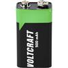 VOLTCRAFT 6LR61 9V Batteria a blocco Li-Ion 500mAh 7.4V 1pz