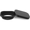 Haoge LH-E52T,Paraluce quadrato in metallo da 52 mm con tappo in metallo per lenti Canon Nikon Sony Leica Voigtlander Nikkor Panasonic Pentax Contax Olympus e altre lenti con filettatura filtro 52 mm