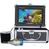 KOROBIE Ecoscandaglio, Fotocamera for pesca subacquea, display da 7 pollici, 15 LED bianchi e lampade a infrarossi, batteria 4500 Ah(30m)