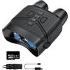 Generic Occhiali Visione Notturna 5K HD, Zoom Digitale 10x, Binocolo Infrarossi 300m, Batteria Ricaricabile 4000mAh per Caccia e Campeggio