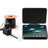 KOROBIE Ecoscandaglio, Cercatore di pesca subacquea con touchscreen da 4,3 pollici 1080P 1500nit(White)