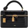 JW PEI Cleo Borsa a Mano Box da Donna - Nero Croco