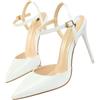 Generic WATTK - Sandali da donna con tacco a spillo, in finta pelle, con cinturino alla caviglia, scarpe da sera per feste, scarpe da sera, sandali aperti
