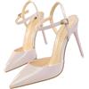 Generic WATTK - Sandali da donna con tacco a spillo, in finta pelle, con cinturino alla caviglia, scarpe da sera per feste, scarpe da sera, sandali aperti