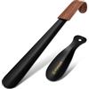 ZOMAKE Calzascarpe Lungo, Calza Scarpe Metallo 42cm, 19cm Calzante per Scarpe Corto, Shoe Horn per Uomini Donne Anziani (2 Pezzi)