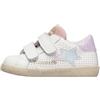 Falcotto Sneakers in Pelle e Tessuto, Bianco-Lilla- 26
