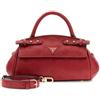 GUESS borsetta borsa a tracolla Diana Mini Top Handle Flap Dark Cherry Logo rosso