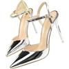 Generic WATTK - Sandali da donna con tacco a spillo, in finta pelle, con cinturino alla caviglia, scarpe da sera per feste, scarpe da sera, sandali aperti