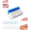 IPNSDON Scovolini Interdentali 100 Pezzi, Scovolino Interdentale Set in Scatola per Igiene Dentale,Morbide Spazzole per Denti e Gengive, per Pulizia Apparecchio Ortodontico e Rimozione Placca