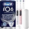 Oral-B Spazzolino da denti elettrico, confezione duo, maniche bianche e rosa, 5 modalità di spazzolatura di cui bianchezza e cura delle gengive, sensore di pressione, 3 spazzole orali B di ricambio