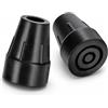 Topolenashop 2 Puntali per Stampelle 16,8 mm - Gommini Neri Antiscivolo con Anima in Alluminio, Altezza 64 mm e Base 45 mm per Bastoni e Stampelle, Ricambio Pratico Stabile e Ammortizzato | 3283553