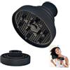 HAOMEEDUO Diffusore Silicone per Asciugacapelli Diffusore Capelli Pieghevole Silicone Diffusore Asciugacapelli per Capelli Ricci Diffusore Universale per la Maggior Parte degli Asciugacapelli, Nero