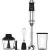 Cecotec Frullatore a Immersione Power Titanblack 1500 XL Cream&Crush, Potenza 1500 W, Lama A 4 Foglie con Rivestimento in Titanio, Piede XL, Cappa Antispruzzo, Velocità Regolabile, Funzione Turbo