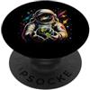 Astronaut Galaxy Space Planet Galaxy Uni Astronauta Holding Terra Pianeti Astronomia Spazio Galassia PopSockets PopGrip Adesivo