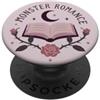 Unique Monster Romance Creations Mostro Romance Book Lover Gothic Reading Moon PopSockets PopGrip Adesivo